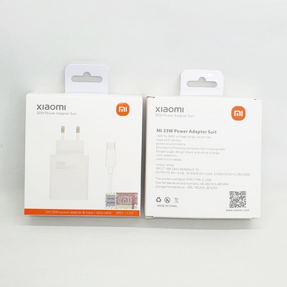 Xiaomi Charger 33 Watt Tipe C Turbo Fast Charge MDY-11-EZ Acc Plus