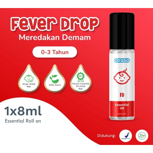 Cessa Essential Oil - Fever Drop | Penurun Demam Bayi / Anak