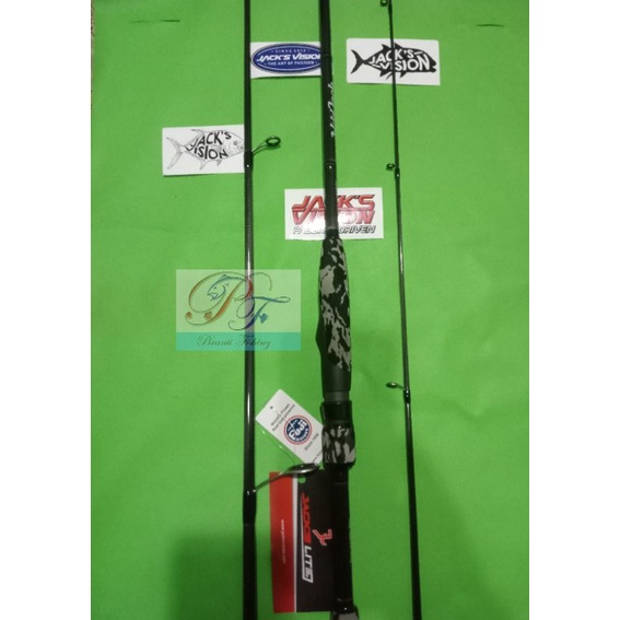 Joran Spinning Jack's Vision Travel Rod Wild Jack 12 Lbs