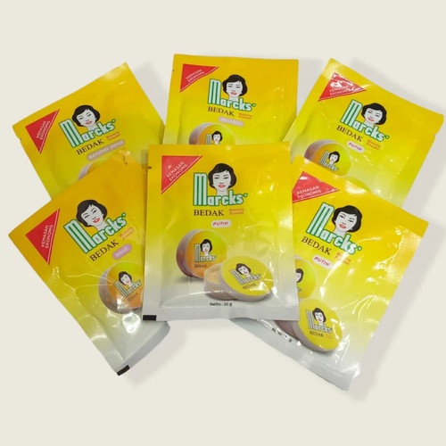 `ღ´ PHINKL `ღ´ Marcks sachet refil isi ulang bedak tabur aneka warna by kimia farma (natural , rose , invisible , dll)