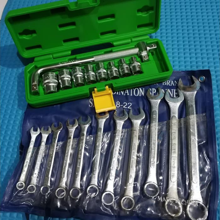 Kunci Sok Set Tekiro Dan Ring Pas Set 11 Pcs mm Tebal