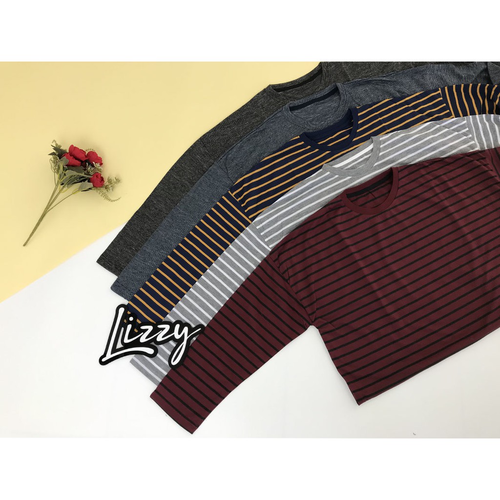 Lizzy - OVERSIZED LONG SLEEVE MAROON BLACK