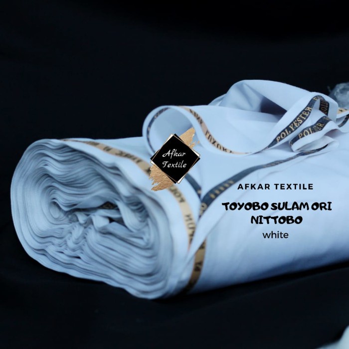 Kain Katun Toyobo Sulam Nittobo Original Import Jepang Tidak Jual Kw - White 094