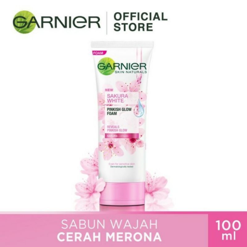 Garnier Sakura White Pinkish Glow Foam/Sabun Wajah