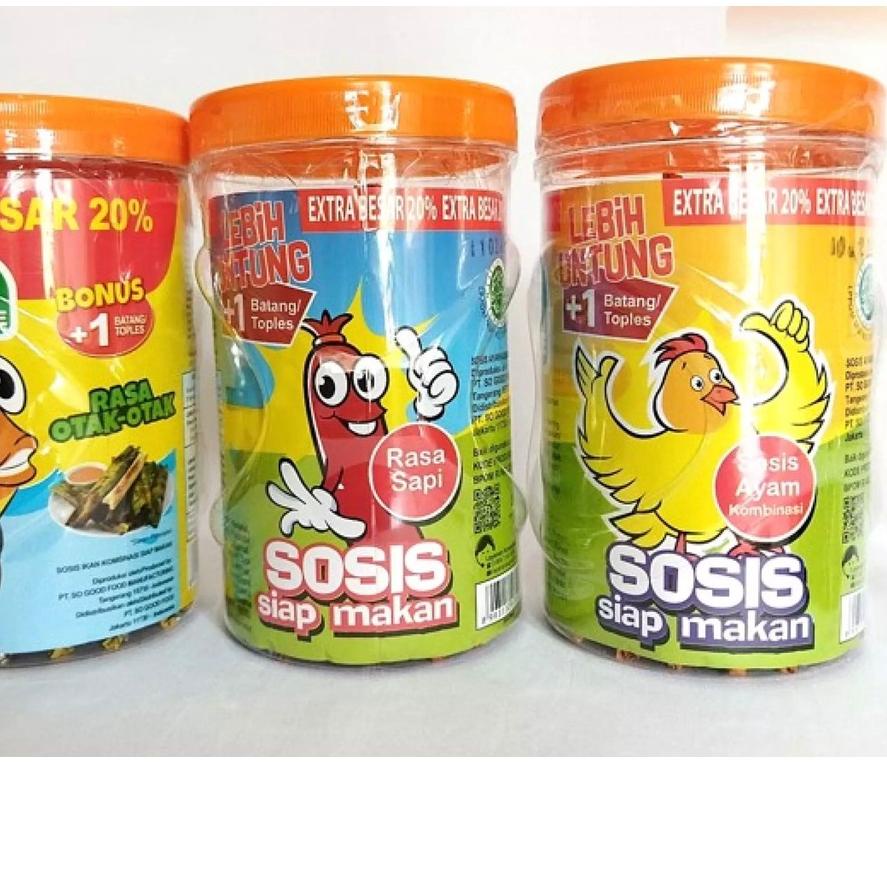 

PROMOSI !! 1.1 SOSIS SO NICE SIAP MAKAN RASA AYAM / SOSIS SO NICE SIAP MAKAN RASA SAPI / SOSIS IKAN SO NICE SIAP MAKAN RASA OTAK-OTAK KEMASAN TOPLES MURAH [KODE 617]