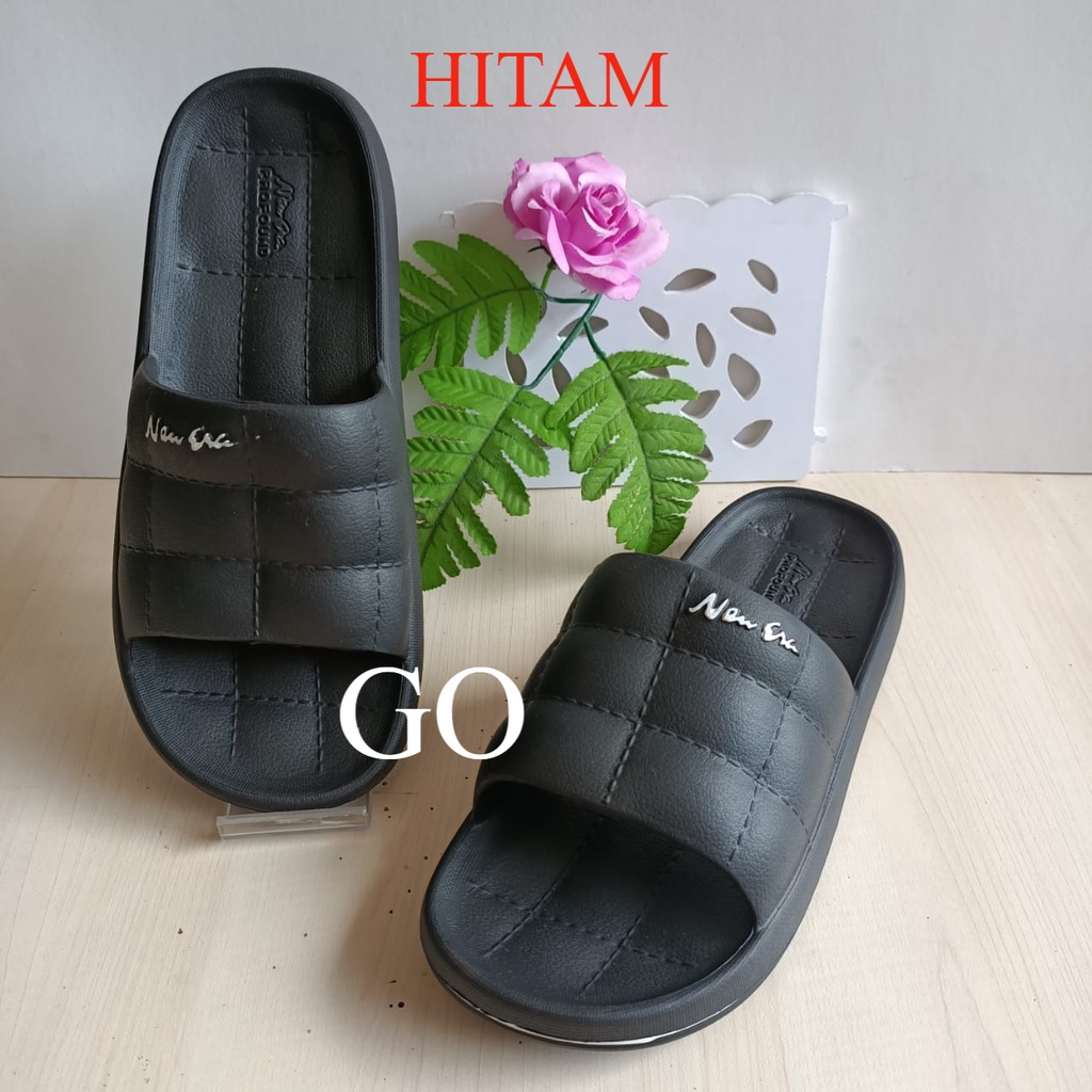 BB NEW ERA LB E 9041 Sandal Selop Karet Wanita Sendal Rumah Indoor Kamar Tidur Kamar Mandi Empuk