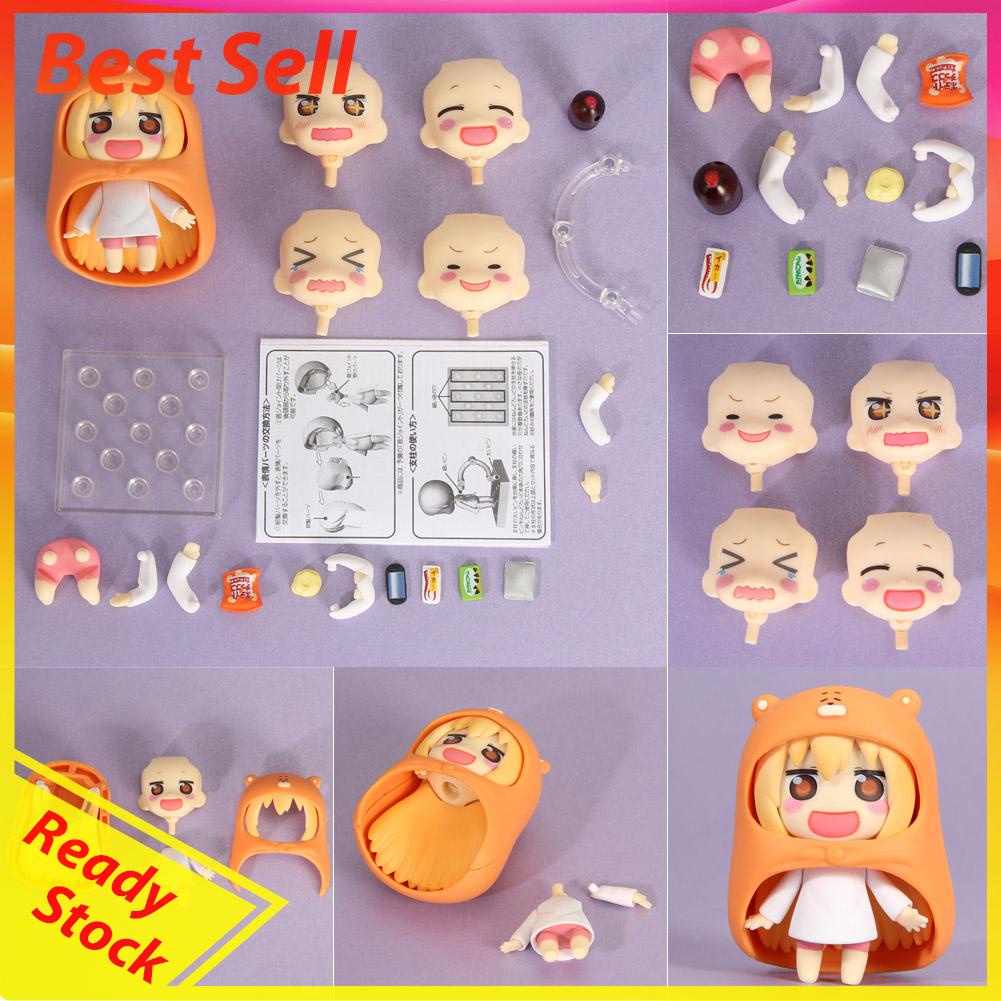 Action Figure Anime Himouto Umaru-Chan Doma Umaru 10cm / 4 &quot;Nendoroid Bahan Pvc