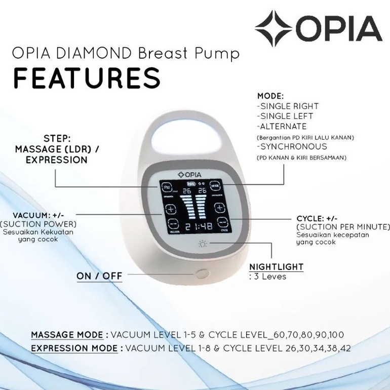 Opia Diamond Breast Pump Electric