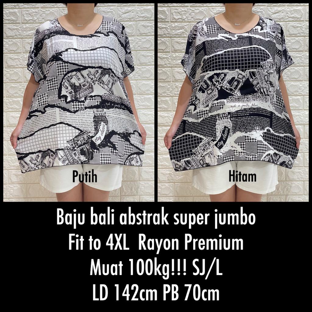 BAJU BLUS BALI SUPER JUMBO FIT TO XXXXL SJ/L Rayon Premium MUAT 100KG!