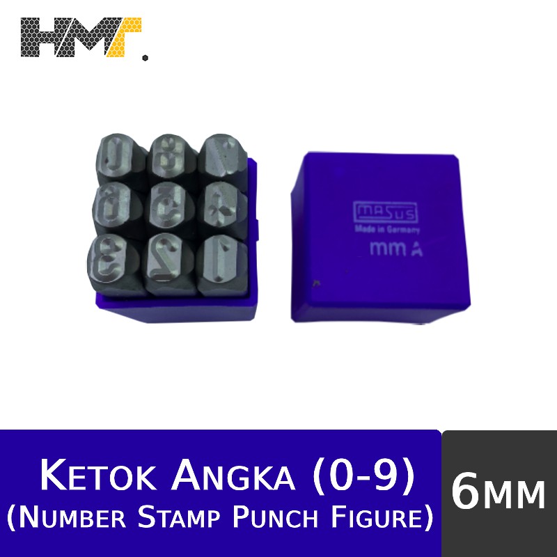 

MASUS Ketok Angka (0-9) 6mm / Number (0-9) Stamp Punch Figure