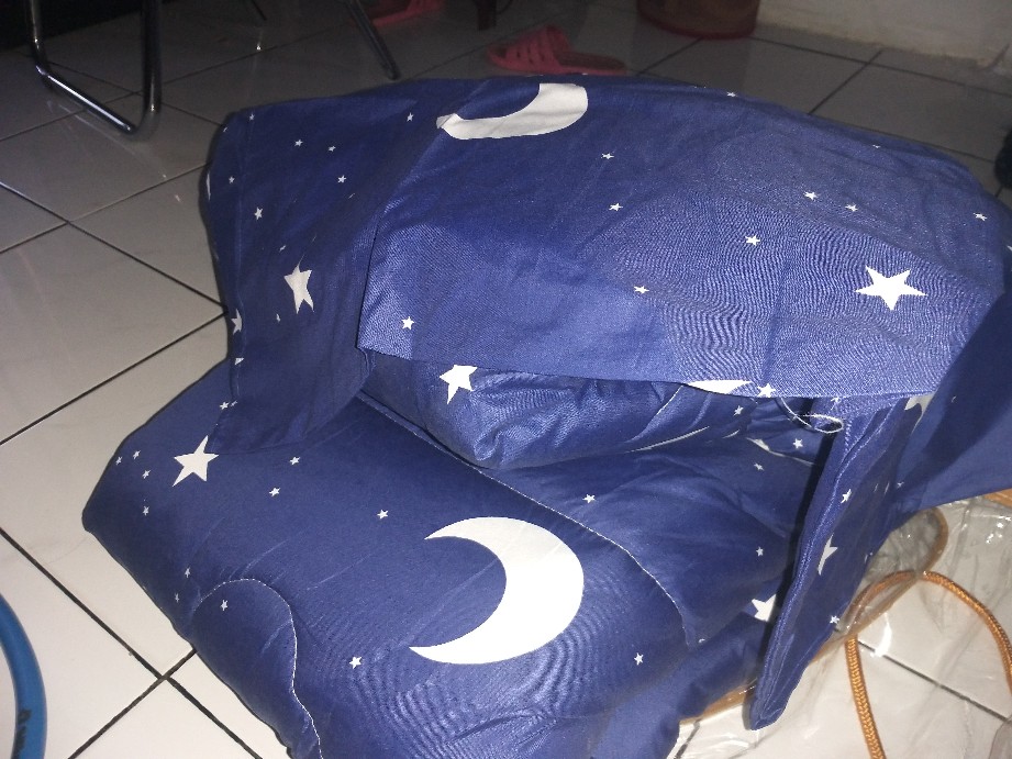 Ww Bed Cover Diva Linen - Tinggi 30cm - Good Night - 120x200 (single)