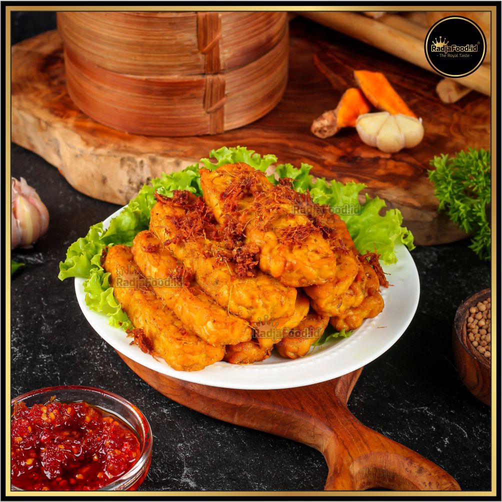 RadjaFood.id — Tempe Ungkep Rempah Bumbu Kuning / Lengkuas / Abon — BERGARANSI ENAK!