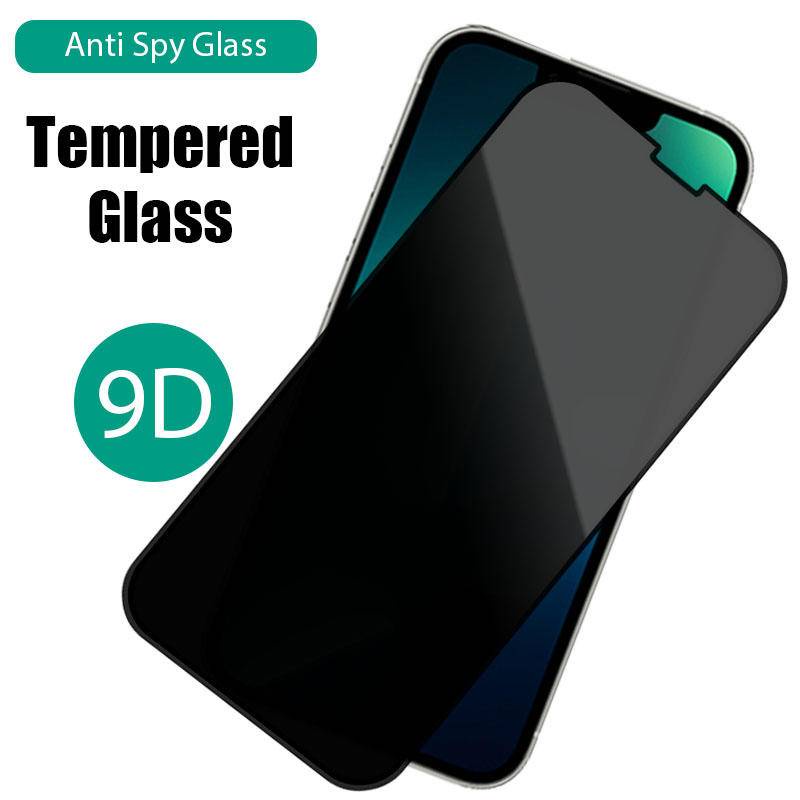 Pelindung Layar Tempered Glass 9d Anti spy Untuk iPhone 11 12 13 Pro MAX Mini X XS MAX XR SE 2022 6 6s 7 8 Plus SE 2020 2022