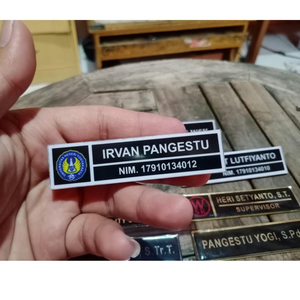 

Baru ☤ Name Tag Kuningan Resin Akrilik Magnet / Nama Dada / Papan Nama Dada / Nametag (Diskon) ✳