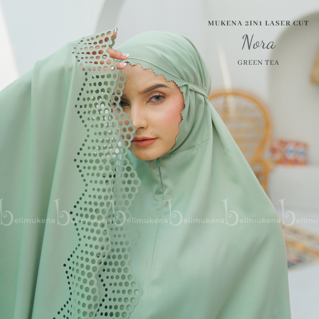 Mukena Dewasa 2in1 Silk Laser Cut Nora