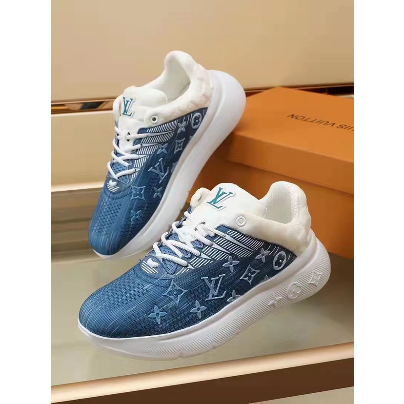 Sepatu lv sneaker mirror quality lou is vuitton shoes slip on