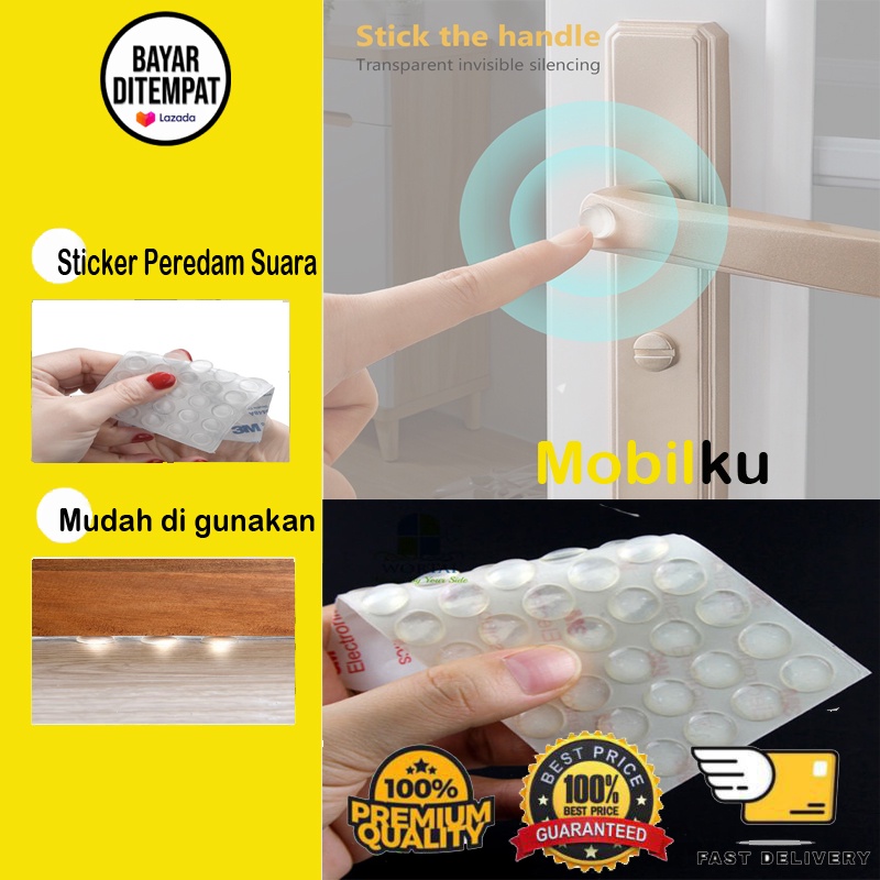 [BISA COD] Door Stops Silicone Pads Sticker Peredam Suara Benturan penahan Pintu Dinding anti kecoa binatang masuk peralatan dapur