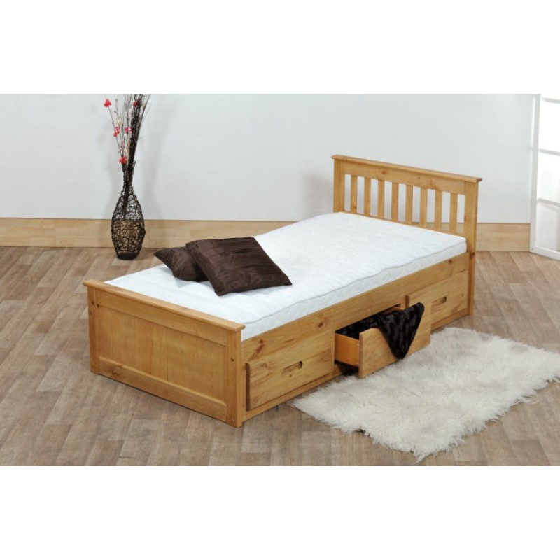 Ranjang kasur kayu jati jepara minimalis laci multifungsi tempat tidur anak anak lucu