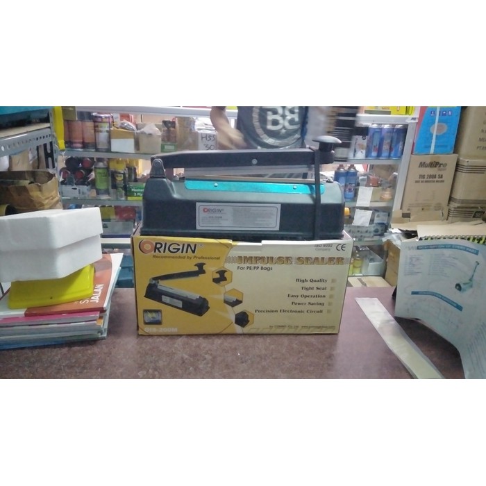 Alat Press plastik 20cm bodi besi Mesin Impulse sealer 20 body metal