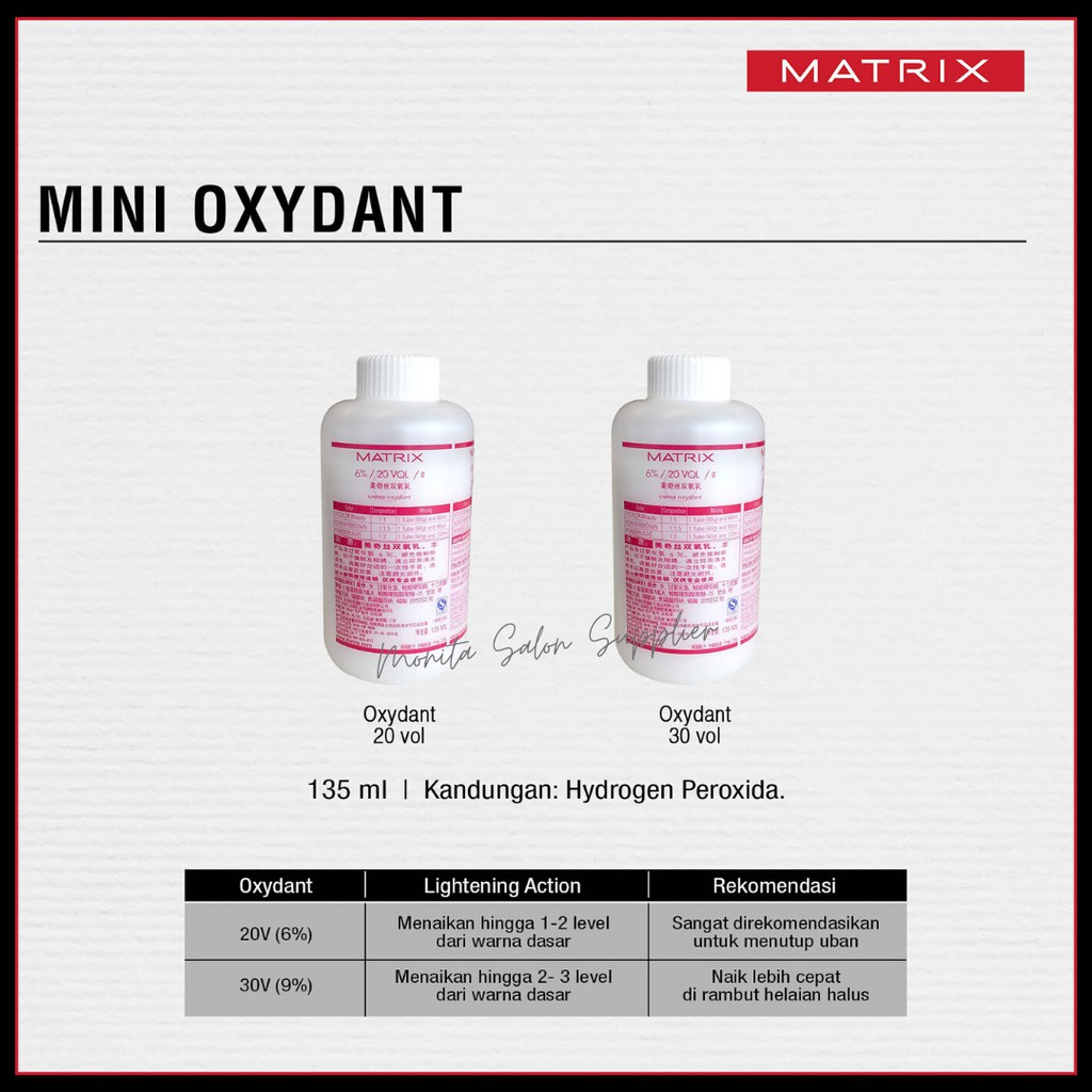 MATRIX OXIDANT 135ML campuran semir