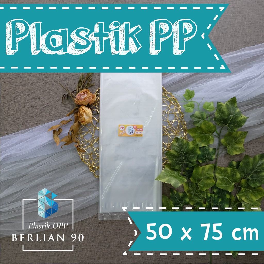 

Plastik PP mika 50 x 75 cm ( 0,35 ) isi 10 ± / Plastik kemasan makanan / Plastik Laundry isi 250 gr