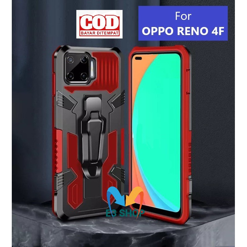CASE HP OPPO RENO 4F CASING STANDING BACK KLIP HARD CASE NEW COVER