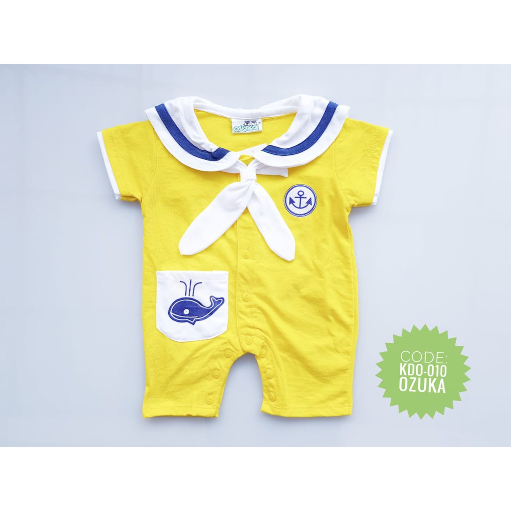 Baju Anak Bayi Laki Laki Jumper Romper Pelaut Sailor Ozuka