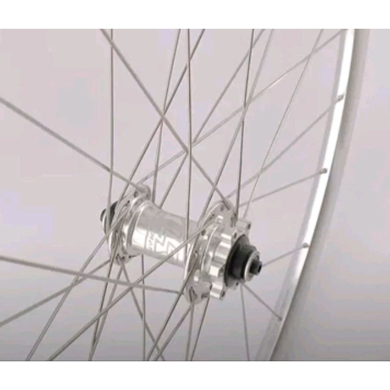 Wheelset XLR8 Silver 700c Roadbike Discbrake Bisa TA &amp; QR Wheel set Sepeda Road Bike Disc Brake Balap