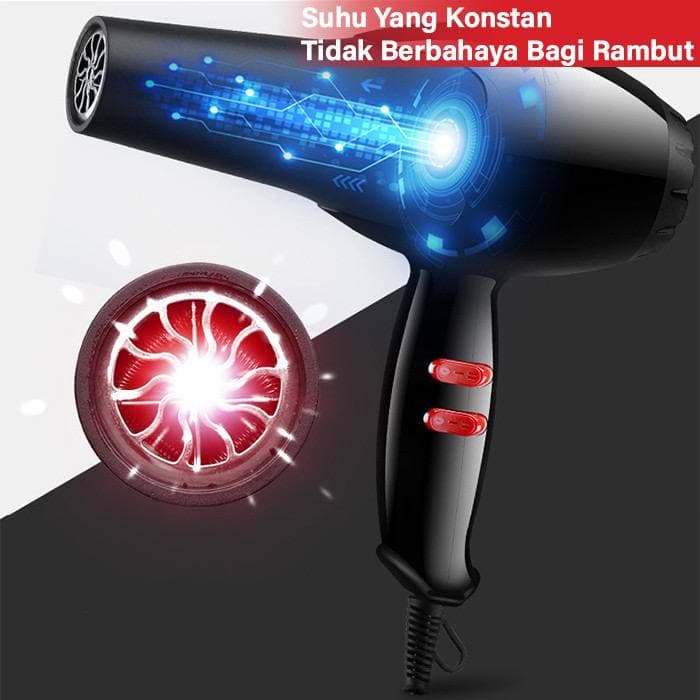 JT - GM BEAR Pengering Rambut 1115 Compact Hair Dryer Black Besar