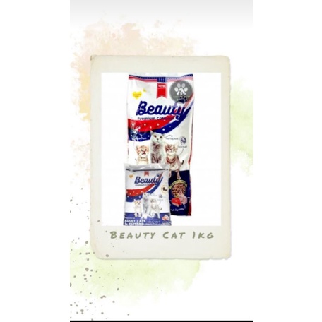 Makanan Kucing Beauty,Cat Food Beauty 1kg repack.