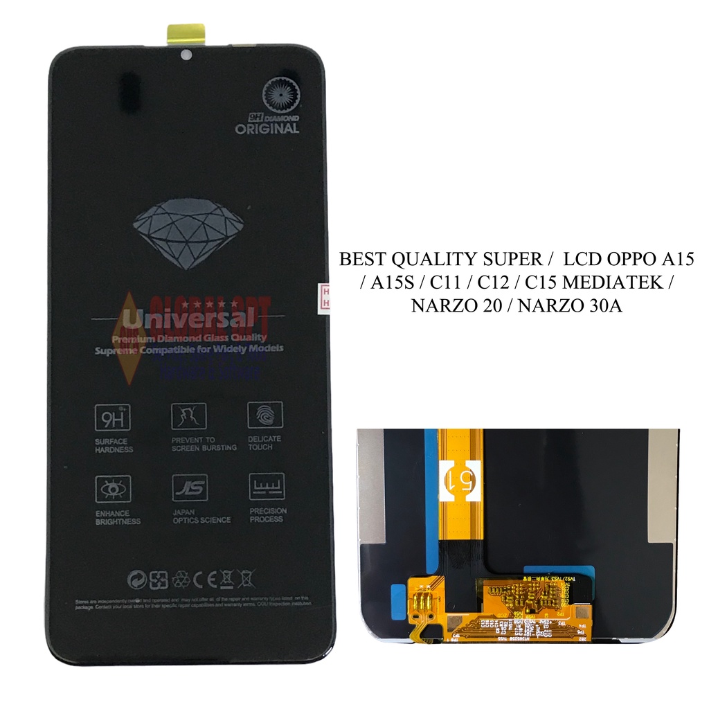 LCD TOUCHSCREEN OPPO A15 / A15S / C15 / C12 / C11 2020 / NARZO 20 / NARZO 30 UNIVERSAL