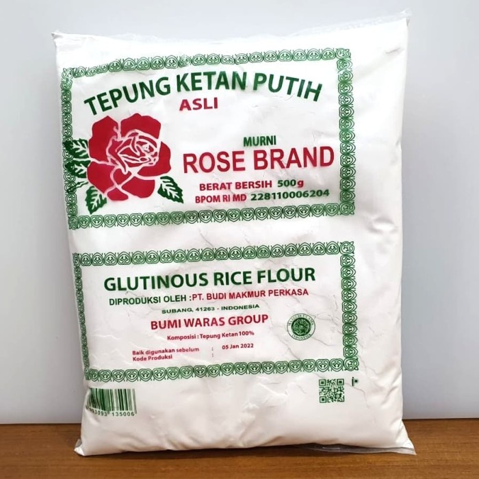 

TEPUNG KETAN PUTIH ROSE BRAND 500g