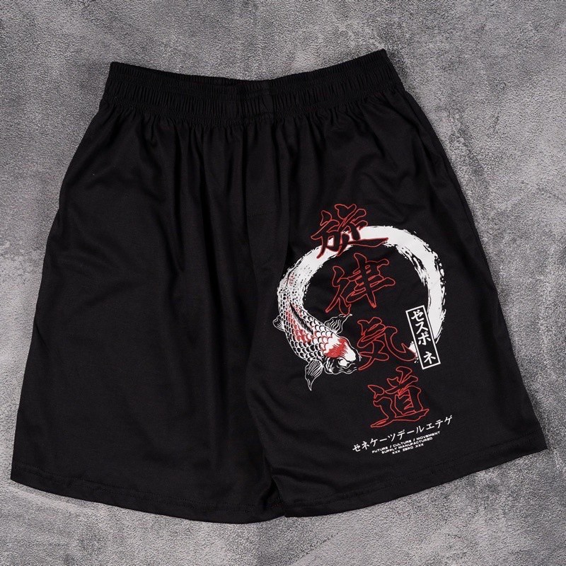 Celana Boxer Pendek Korea Japan Style Street Bokser Pria Cowok Keren