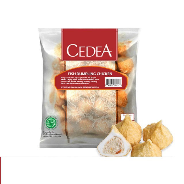 

☀NAAF FROZEN MART☀CEDEA Fish Dumpling Chicken 500 gram
