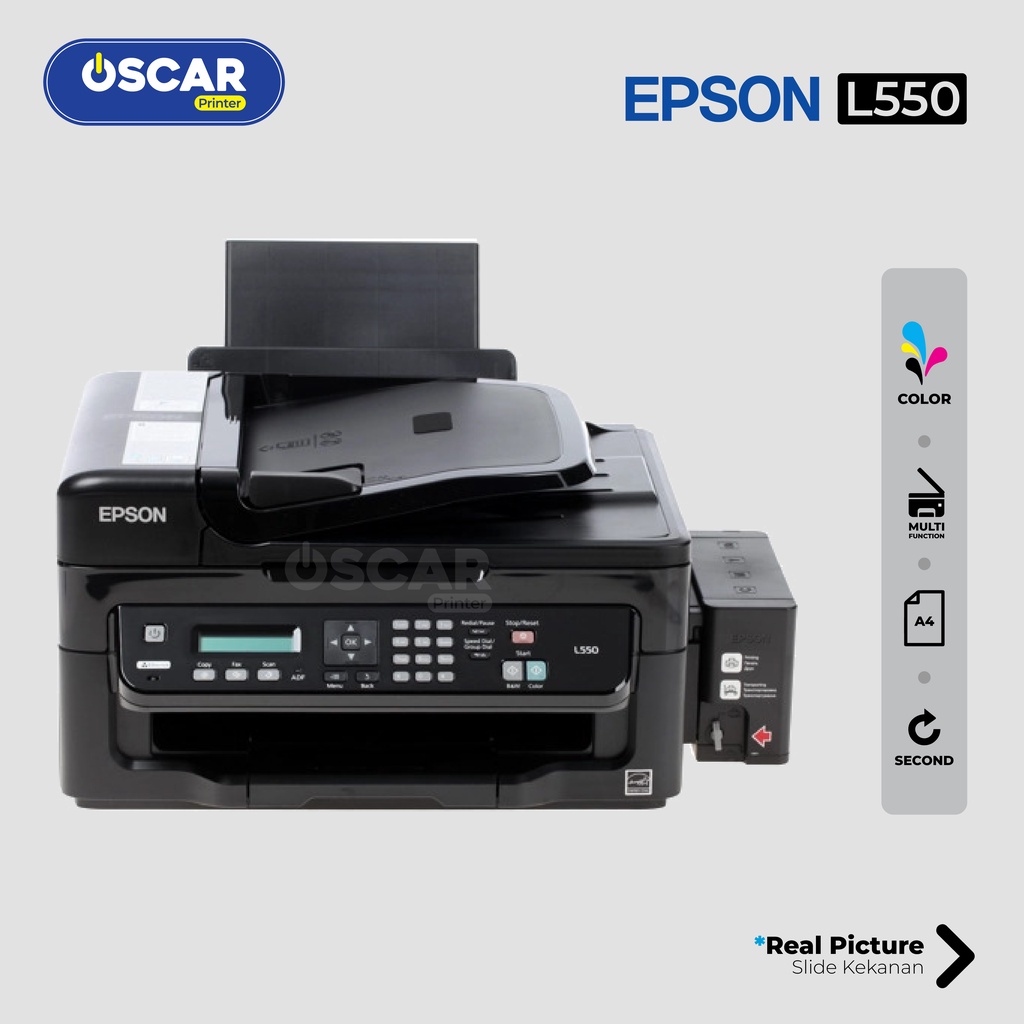Mesin Fotocopy Mini Warna EPSON L550 L555 L565 Print Scan Copy ADF F4