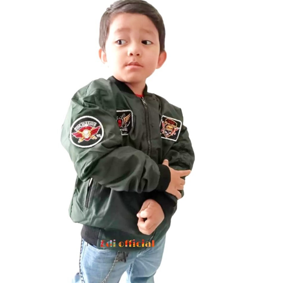 Outerwear - Jaket Bomber Anak Bolak Balik 2-12 tahun