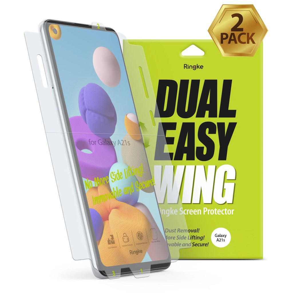 

Screen Protector Samsung Galaxy A21S Ringke Dual Easy Not Tempered Glass Screen Guard Anti Gores