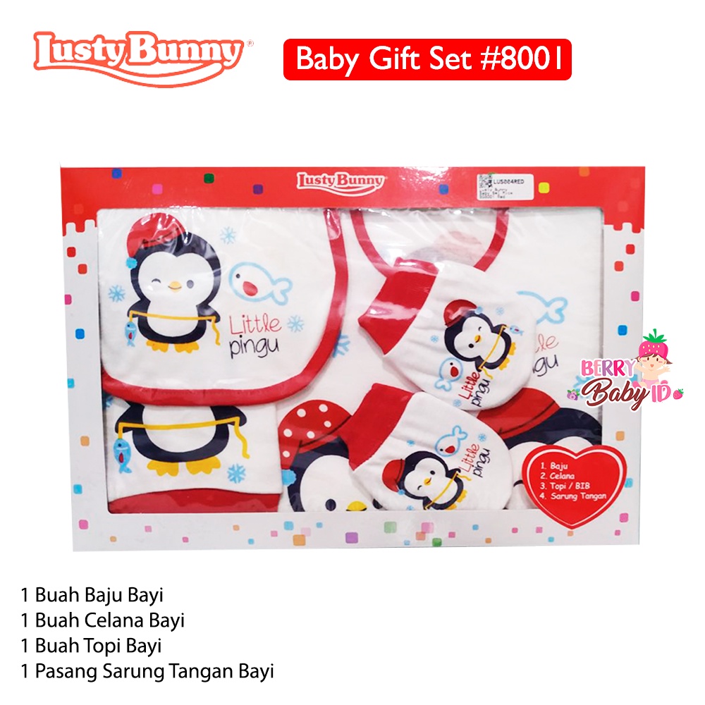 Lusty Bunny Baby Gift Set #8001 Paket Kado Baju Bayi Berry Mart