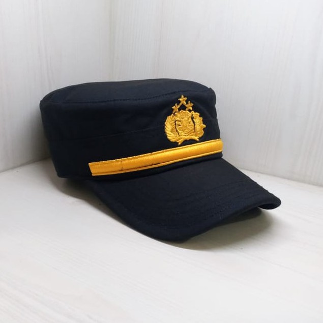 Topi Komando PAMA Polri HITAM