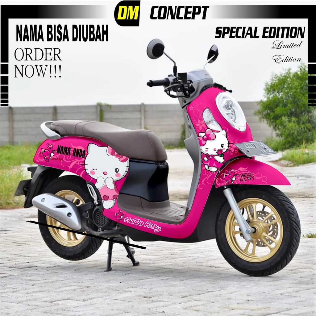 DECAL SCOOPY NEW HELLO KITTY FULL BODY