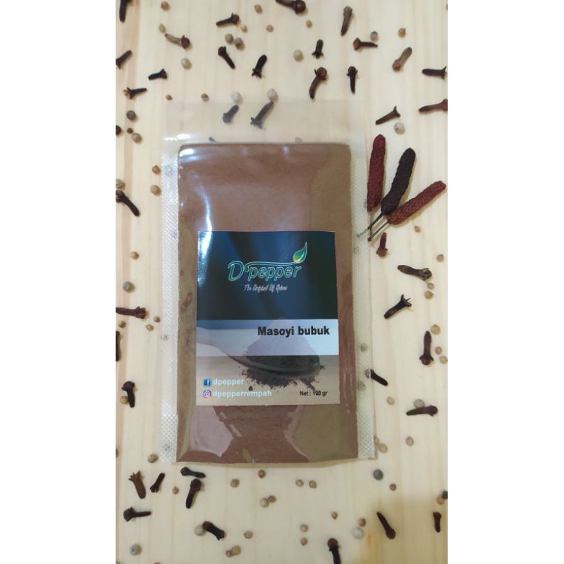 

100 gr masoyi bubuk/ mesoyi/ rempah JSR/bumbu dapur