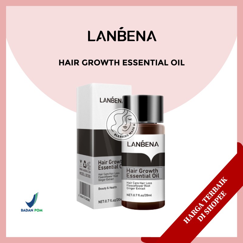 [BPOM] LANBENA Hair Growth Essential Oil & Care Essence Spray - Mencegah Kerontokan - 20mL-LBena Hair Oil