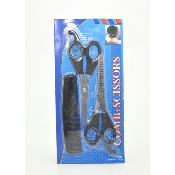 VOM Gunting Sasak 3 Pcs / Comb + Scissors 0300