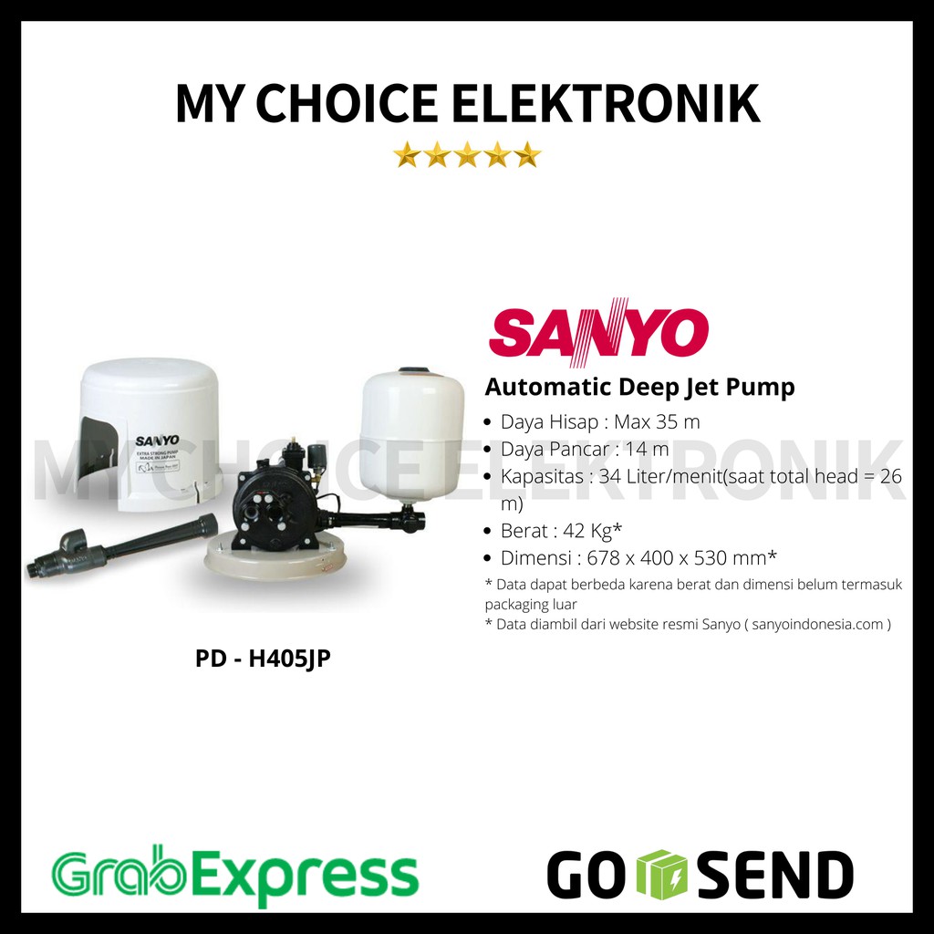 Sanyo Jet Pump PDH-405JP