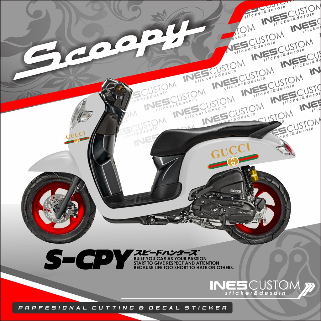 Striping scoopy gucci stiker gucci daster gucci