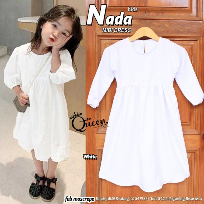 Nada Midi Dress Kids Original Product by Queen
