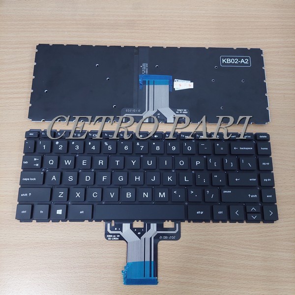 Keyboard Laptop HP Pavilion 14-CD 14-CM 14-CK 14-CE Hitam BACKLIGHT