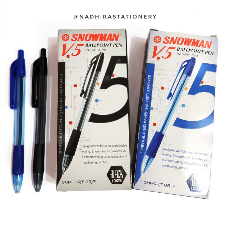 

PULPEN SNOWMAN V-5 ISI 12PCS