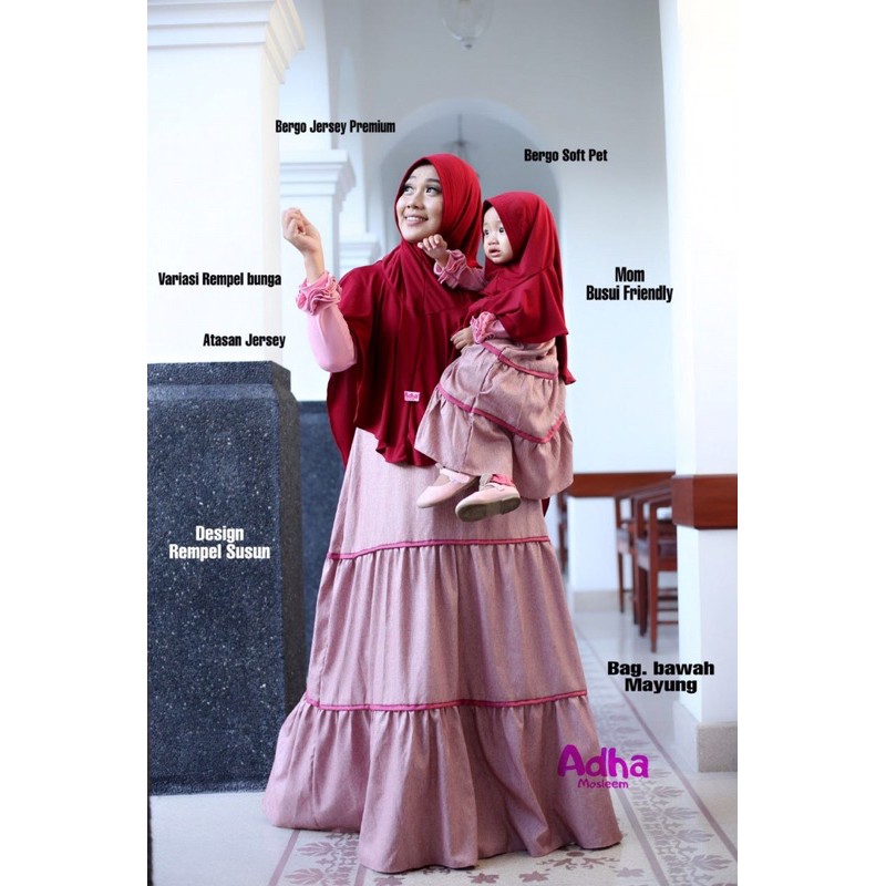Gamis HAWA, gamis cuople, gamis mom n kids, gamis ibu dan anak , gamis kembaran