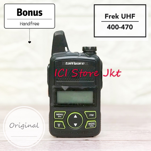 HT Taffware BF T1 / HT mini konek dengan WLAN dan Baofeng